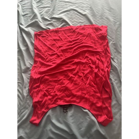 St. John's Bay Women's Tank Top Scoop Neck Cotton  Red Large - Picture 3 of 3